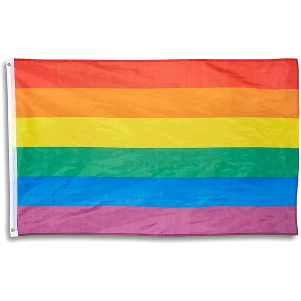 3x5 Rainbow Flag Gay Pride Lesbian Banner Striped Event Pennant LGBT Sign 